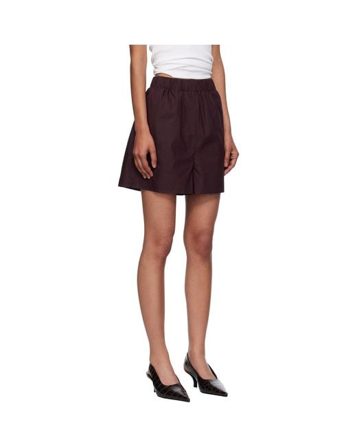 Frankie Shop Red Lui Organic Cotton Boxer Shorts
