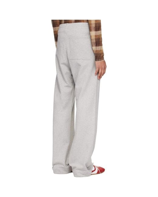 Dries Van Noten White Drawstring Sweatpants for men