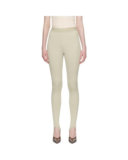 Wardrobe NYC Natural Opaque Stirrup Leggings