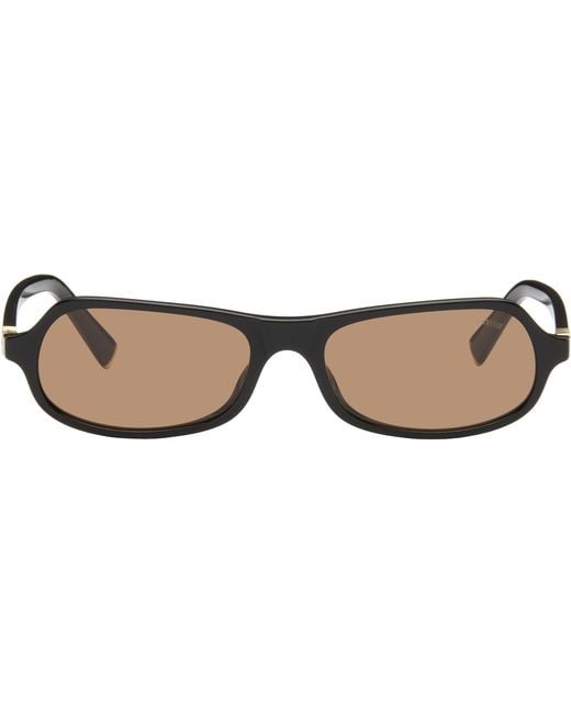 Miu Miu Brown Rectangular Sunglasses