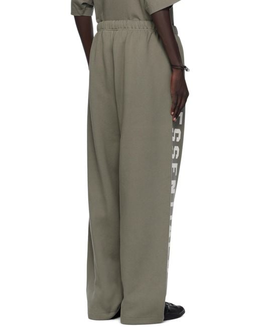 Fear Of God Green Lounge Fleece Sweatpants for men