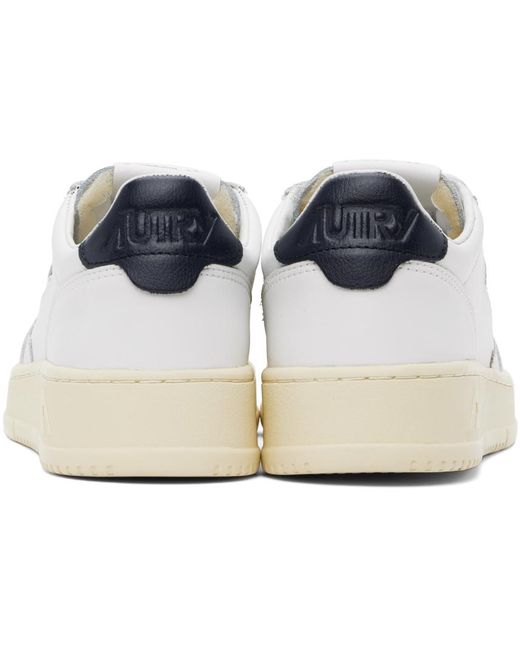 Autry Black White Medalist Low Sneakers for men