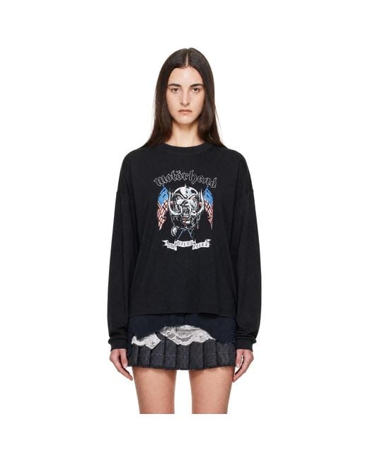 Vetements Black Motorhead Edition Flag Longsleeve T-Shirt