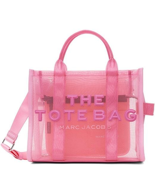 Marc Jacobs The Tote Medium Mesh Tote in Pink | Lyst