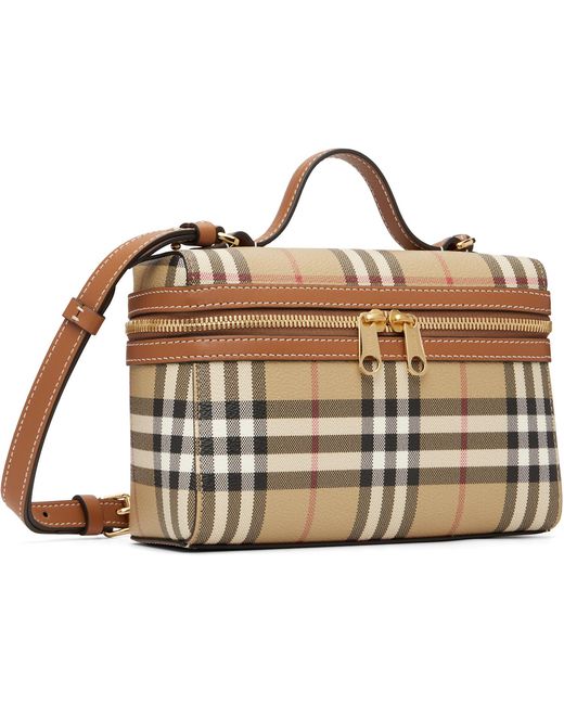 Burberry Black Check Vanity Bag