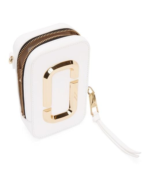 Marc Jacobs White The Hot Shot Bag