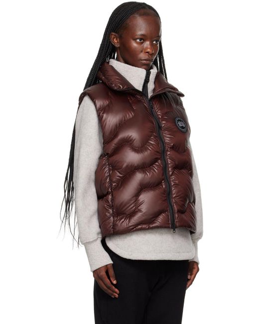 Canada Goose Red Cypress Down Vest in Brown | Lyst