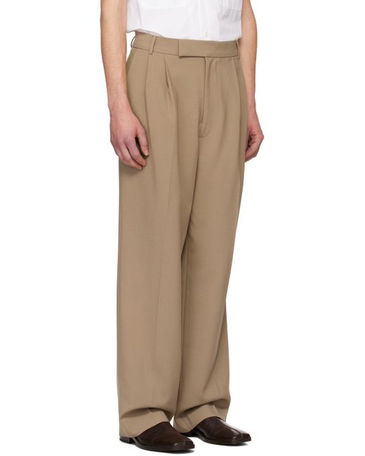 Frankie Shop Natural Beige Beo Trousers for men