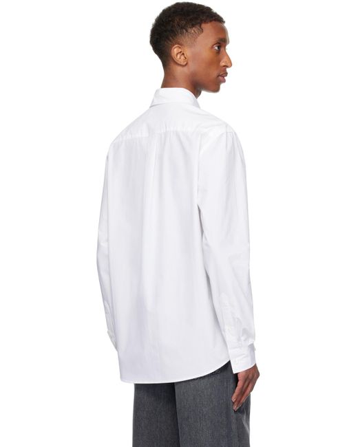 J.W. Anderson White Classic Rosette Shirt for men