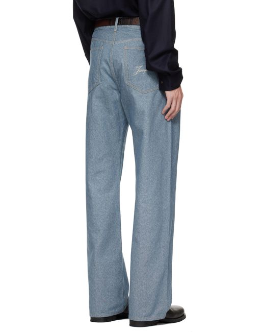 Jacquemus Blue 'The Straight De-Nîmes' Jeans for men