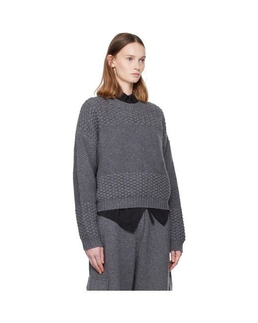 Lisa Yang Gray Signe Sweater