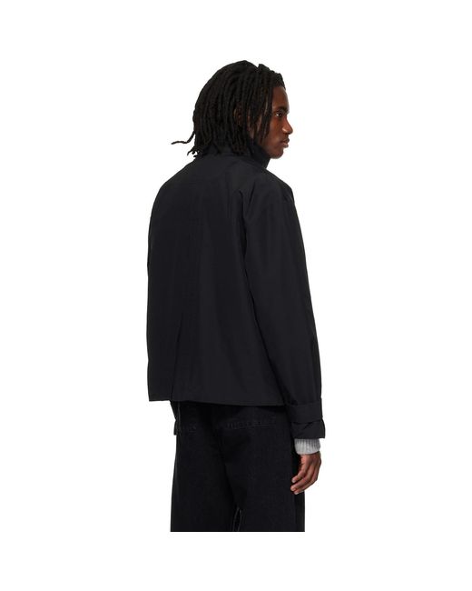 Entire studios Black Trench Jacket for men