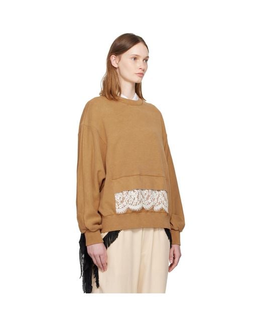 Undercover Natural Tan Up2E1801 Sweatshirt