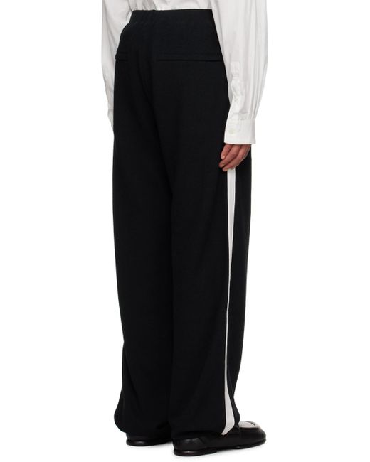 SOSHIOTSUKI Black Drawstring Trousers for men