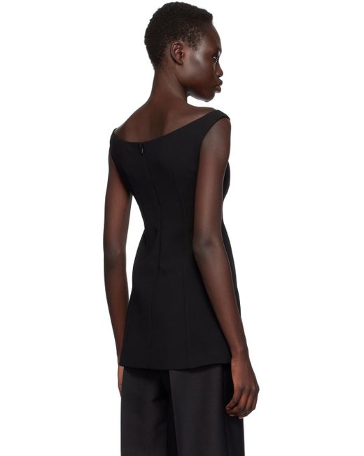 Haut Noir À Encolure Incurvée Et À Épaules Dénudées Totême  en coloris Black