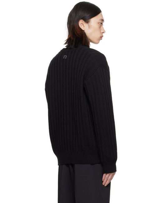 Cardigan noir à col en y Wooyoungmi pour homme en coloris Black