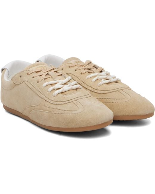 Alohas Natural Tb.24 Suede Leather Sneakers