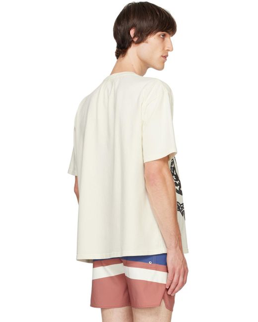 T-Shirt Blanc Cassé À Armoirie Rhude pour homme en coloris Multicolor