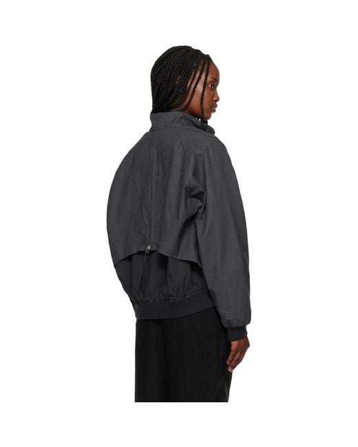 Post Archive Faction PAF Black Opening Bomber Jacket