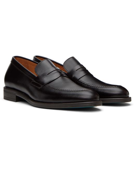 PS by Paul Smith Black Brown Remi Loafers for men