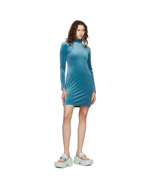 ROKH Black Mask Mini Dress
