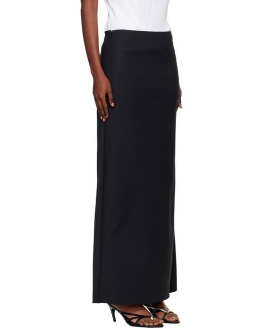 Coperni Black Garter Belt Maxi Skirt
