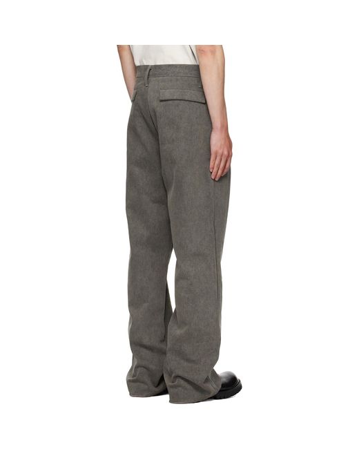 ALEXANDER DIGENOVA Gray Limo Trousers for men