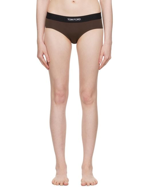 Tom Ford ブラウン Boy モダール シグネチャ ショーツ Black