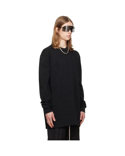 Rick Owens Black Tower Jumbo Ls Sweatshirt for men