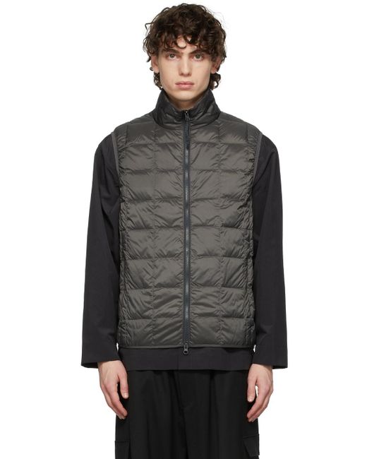 Taion Synthetic Grey Down Vest in Gray for Men - Lyst