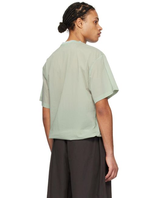 Amomento Green Drawstring T-shirt for men