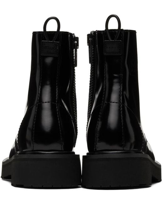 KENZO Black Paris Smile Boots for men