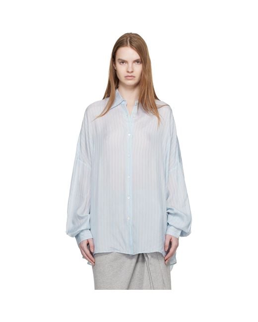 Dries Van Noten White Cotton Cocoon Shirt
