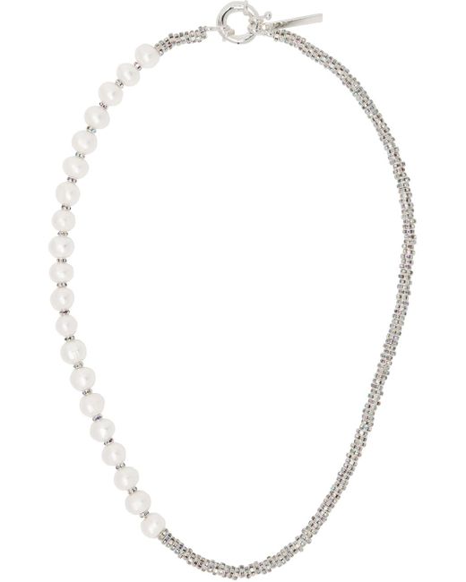 PEARL OCTOPUSS.Y White Baroque Diamond Necklace for men
