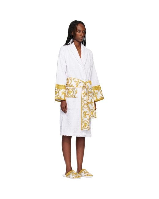 Versace Black 'I Heart Baroque' Bathrobe