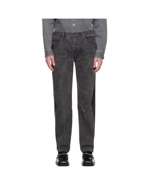Bless Black Jeansfront Lounge Pants for men