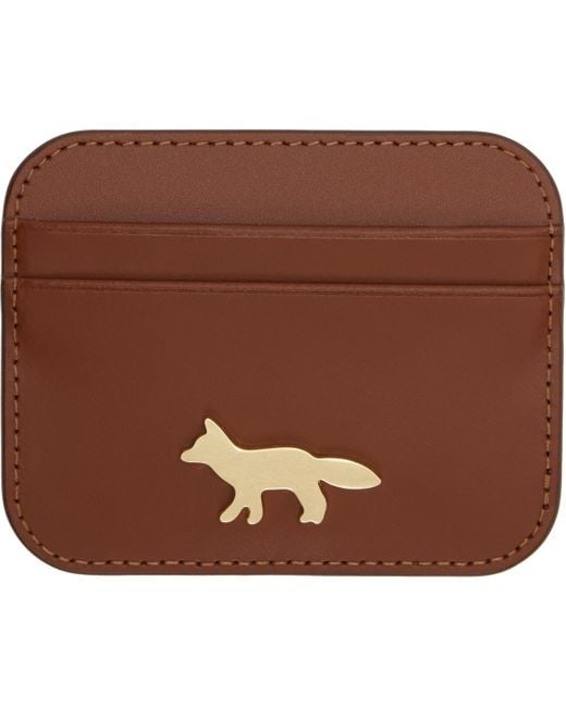 Maison Kitsuné ブラウン Edie カードケース Brown