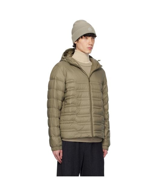 Moncler Brown Khaki Cp Archivio Creativo Aleso Down Jacket for men
