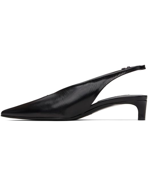 Jil Sander Black Slingback Heels