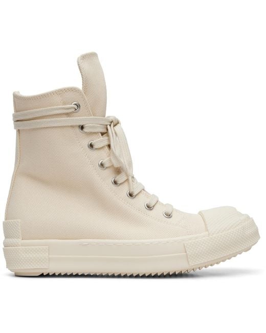 Rick Owens Natural Off- Tower Sneaks Sneakers