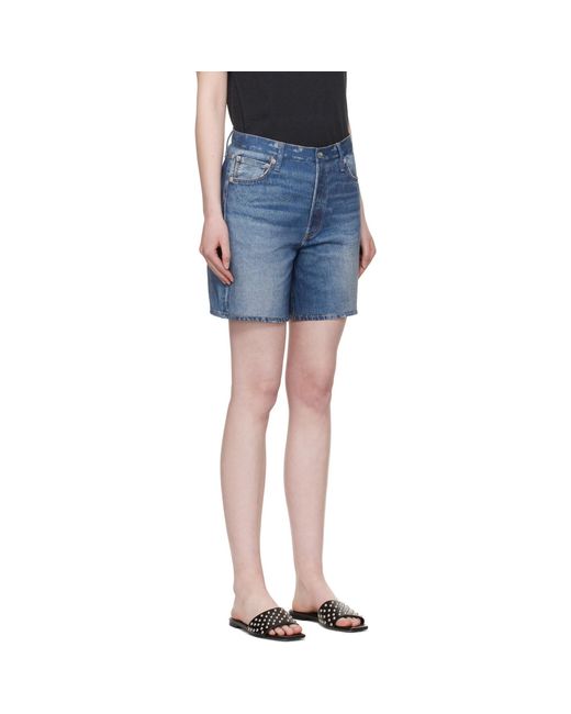 Rag & Bone Blue Miramar Kaia Shorts