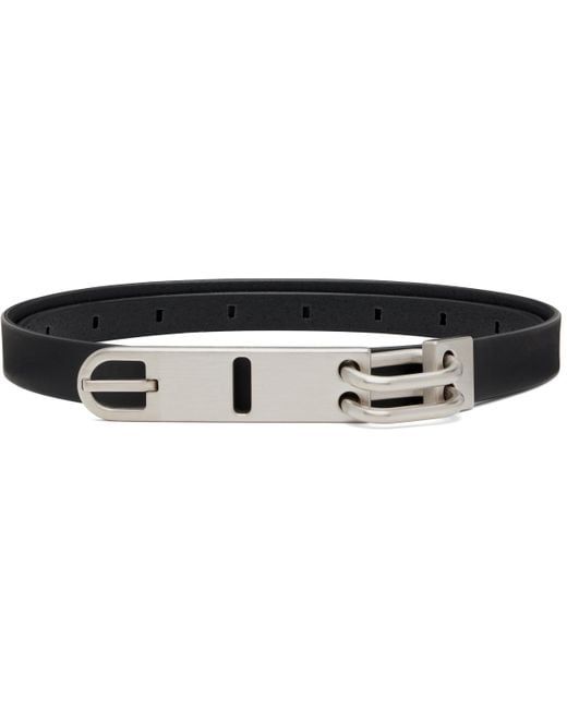 Rick Owens Black Concordians Tongue Belt for men