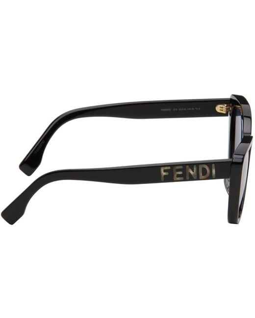 Fendi Blue Black Cat-eye Sunglasses