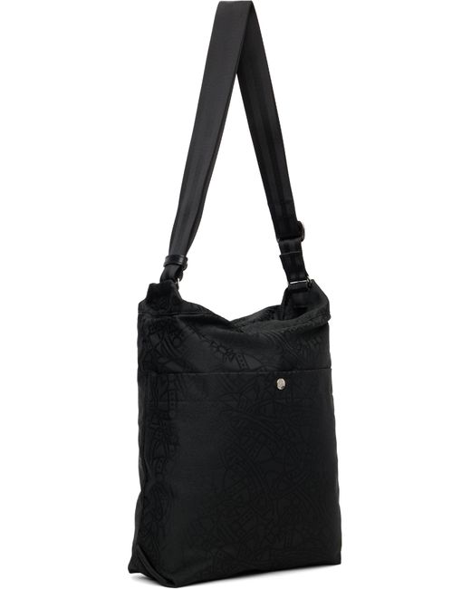 Vivienne Westwood Black Tangled Orb Jacquard Luke Pouch for men