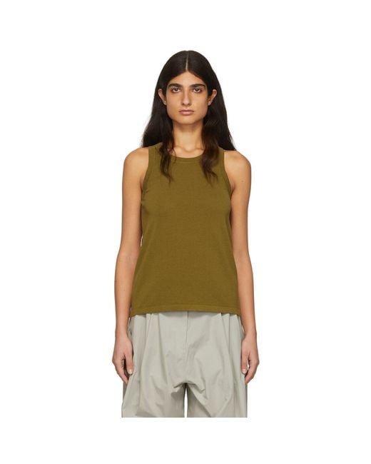 Studio Nicholson Multicolor Khaki Circa Tank Top