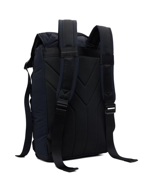 Y-3 Blue Cinch Backpack for men