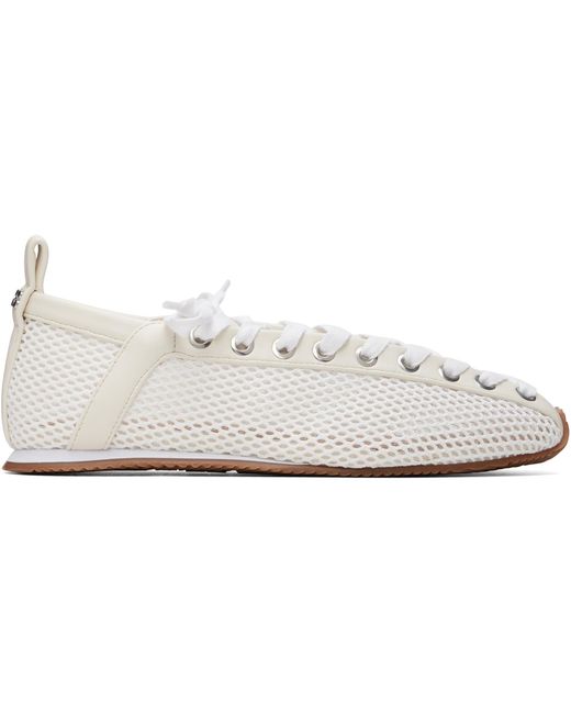 Ganni White Mesh Sporty Ballerina Sneakers