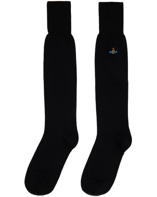 Vivienne Westwood Black Uni Sock for men