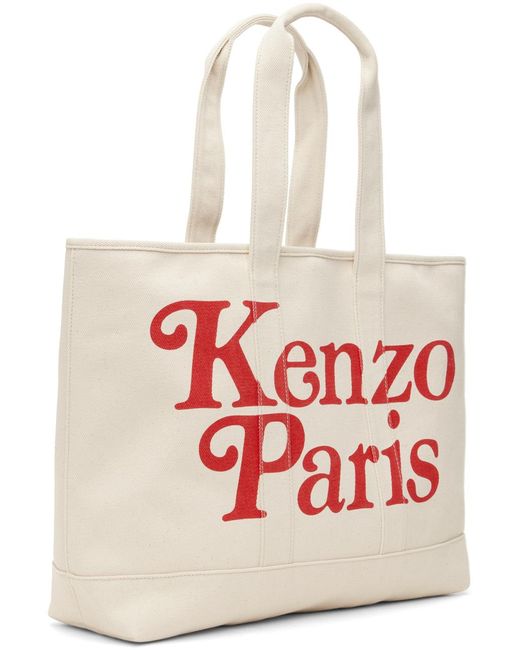 KENZO Red Off- Paris Verdy Edition Utility Large Tote for men