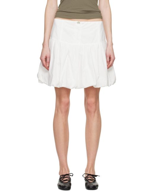 Mini-jupe globo blanche Paloma Wool en coloris White